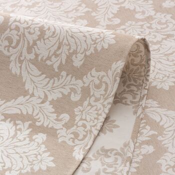 Nappe jacquard premium haute épaisseur, toucher tissu, drapé naturel, motif texturé Heredi 12