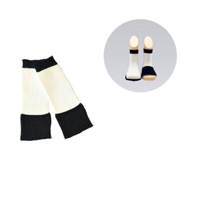 Chaussettes Baby Gripper - Blanc/Noir