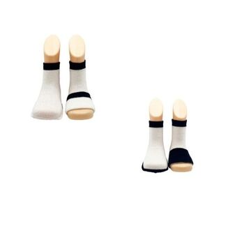 Chaussettes Baby Gripper - paquet de 2 - Blanc 5