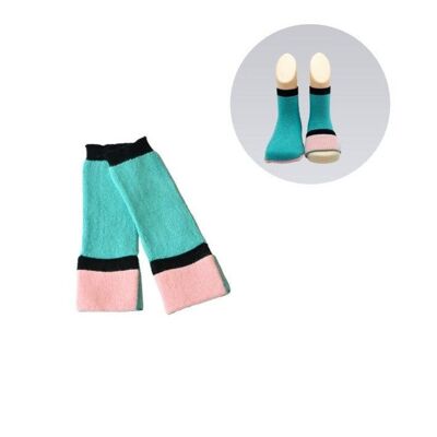 Calcetines para niños pequeños - Verde azulado