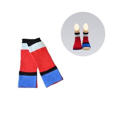 Calcetines para niños pequeños - Rojo y azul