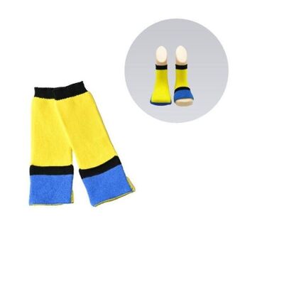 Calcetines para niños pequeños - Amarillo y azul