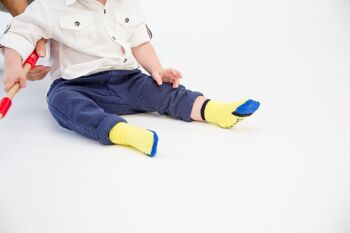 Chaussettes pour tout-petits - Paquet de 2 - Bleu et jaune 2