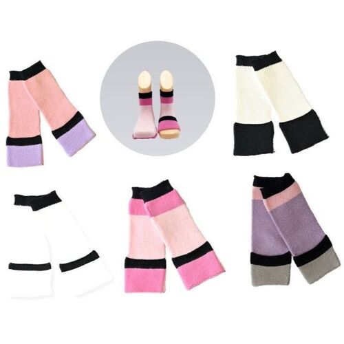 Baby Gripper socks -5 pack - Pink mix