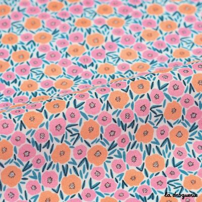Fabric by the meter "All in bloom" Pink magic