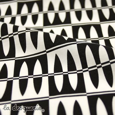 Fabric by the meter "Surfin' USA" Licorice