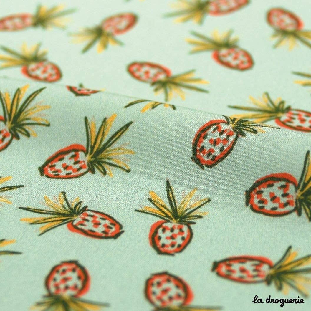 Tessuto al metro "Sugar baby love" Celadon turchese