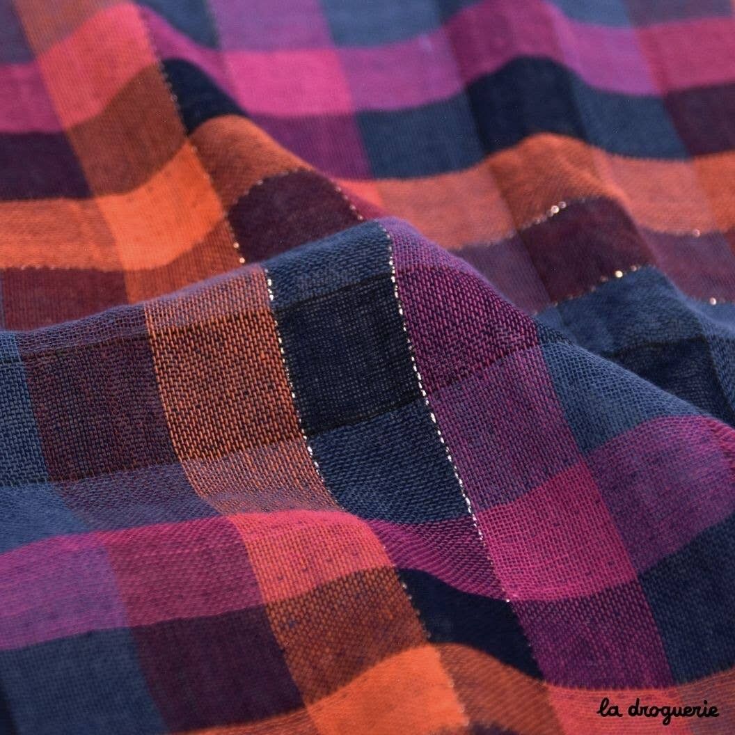 Tissu au mètre "Reine De Carreau" Flamboyant