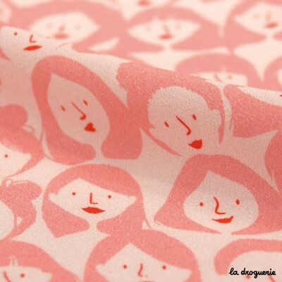 Fabric by the meter "Mesdemoiselles" Blush pink
