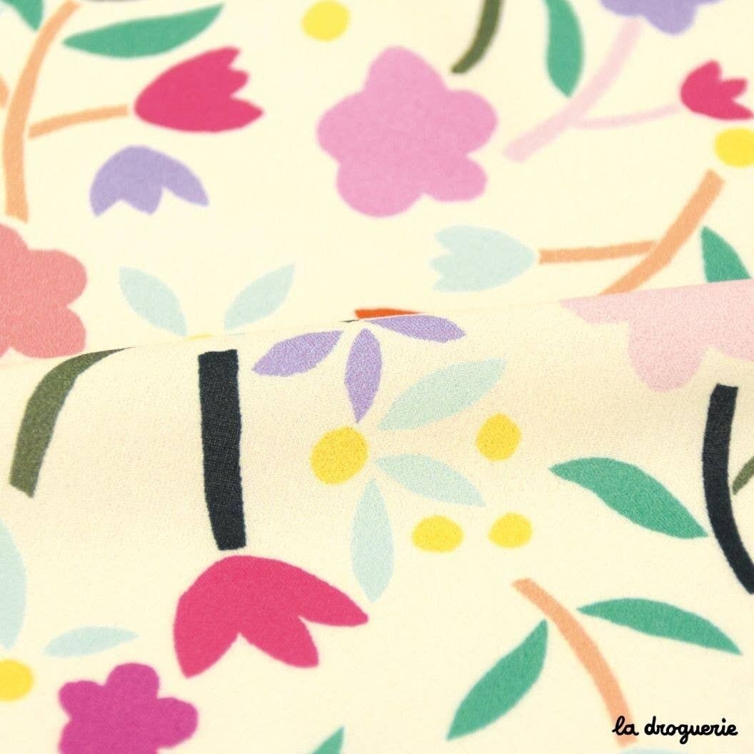 Tissu au mètre "Marché aux fleurs" Multico