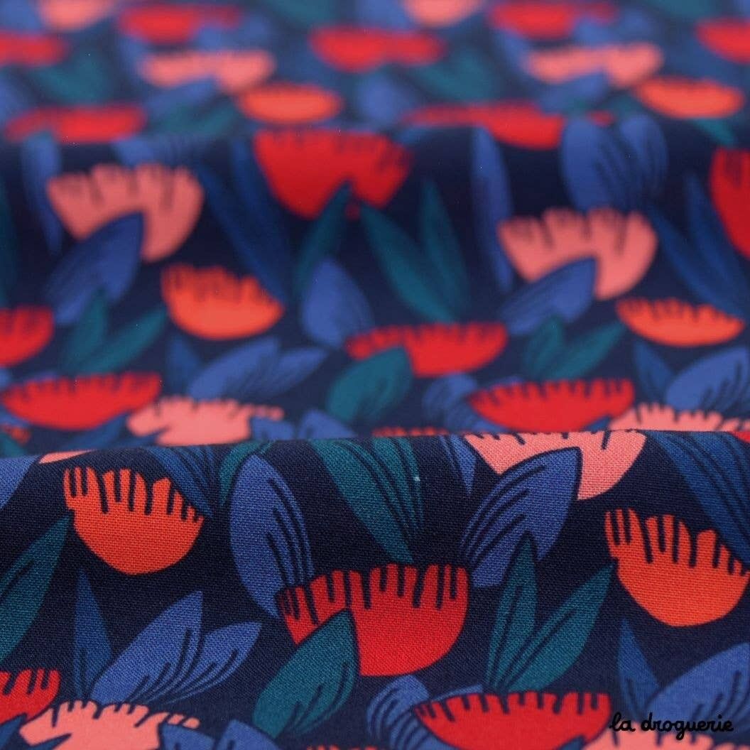 Tissu au mètre "Fanfan la Tulipe" Multicolore