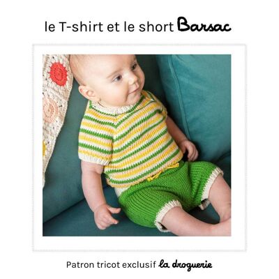 Knitting pattern for the “Barsac” t-shirt and shorts