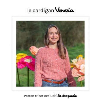 Patron tricot du cardigan Venezia 5