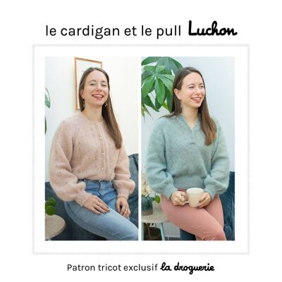Knitting pattern for the Luchon cardigan and sweater