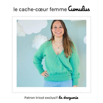 Patron tricot du cache-cœur femme Cumulus