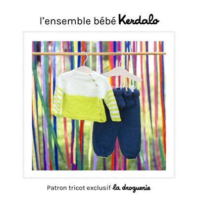 Patrón de tejido para el conjunto de bebé Kerdalo