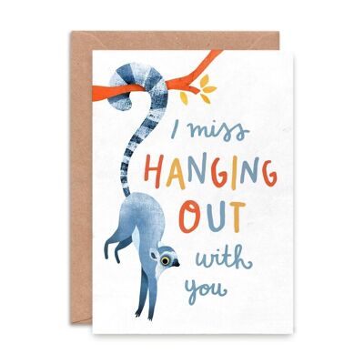 Hanging Out Single Greeting Card