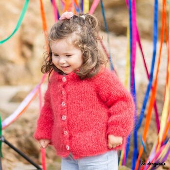 Patron tricot de la veste enfant Jardins de Gunnebo 2