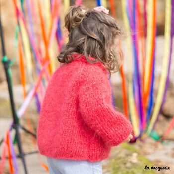 Patron tricot de la veste enfant Jardins de Gunnebo 3