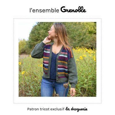 Strickanleitung für das Damenoutfit „Grenoble“.