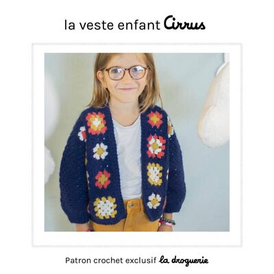 Patrón de crochet para la chaqueta infantil Cirrus