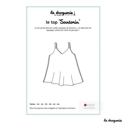 Sewing pattern for the “Santorini” top
