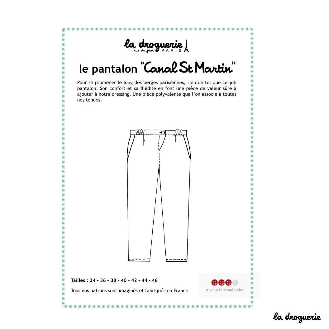 Patron couture du pantalon "Canal St-Martin"
