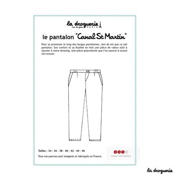 Patron couture du pantalon "Canal St-Martin" 1