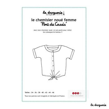 Patron couture du chemisier noué "Port-de-Cassis" 4