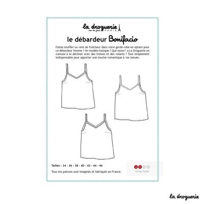 Patrón de costura para la camiseta de tirantes “Bonifacio”