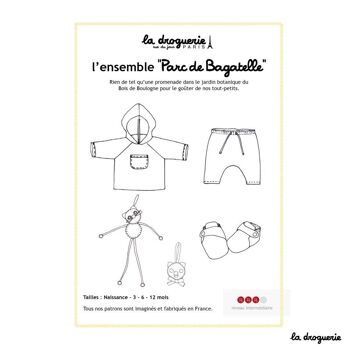 Patron couture du blouson et du sarouel "Parc de Bagatelle" 5