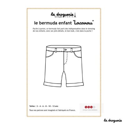 Sewing pattern for children's Bermuda shorts "Lacanau"