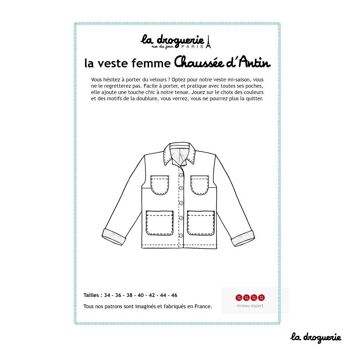 Patron couture de la veste femme "Chaussée d'Antin" 1