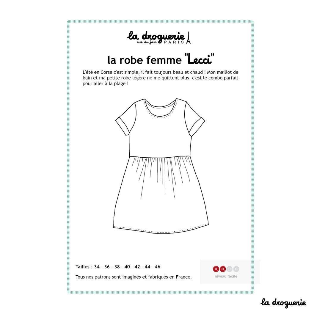 Schnittmuster für das Damenkleid „Lecci“.