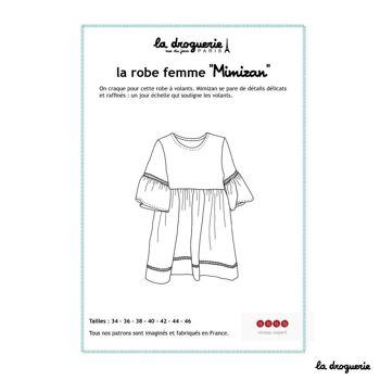 Patron couture de la robe femme "Mimizan" 1