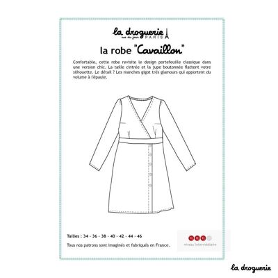 Patrón de costura para el vestido de mujer “Cavaillon”