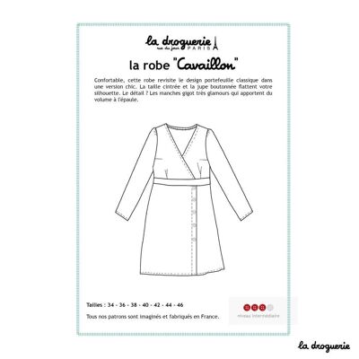 Sewing pattern for the “Cavaillon” women’s dress