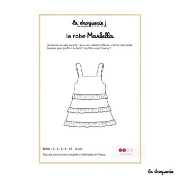 Patron couture de la robe enfant Marbella 1