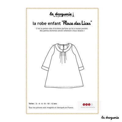 Patron couture de la robe enfant "Place des Lices"