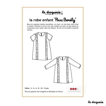 Patron couture de la robe enfant "Parc Borély" 1