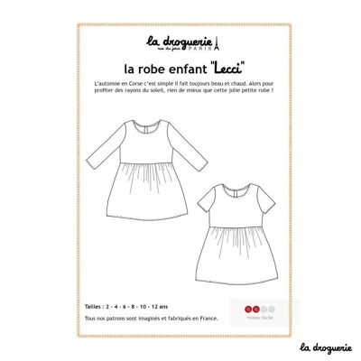 Sewing pattern for the “Lecci” children’s dress
