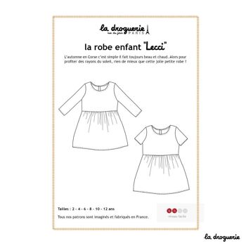 Patron couture de la robe enfant "Lecci" 1