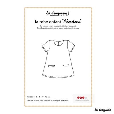 Patron couture de la robe enfant "Aberdeen"