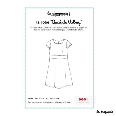 Patrón de costura para el vestido “Quai de Valmy”