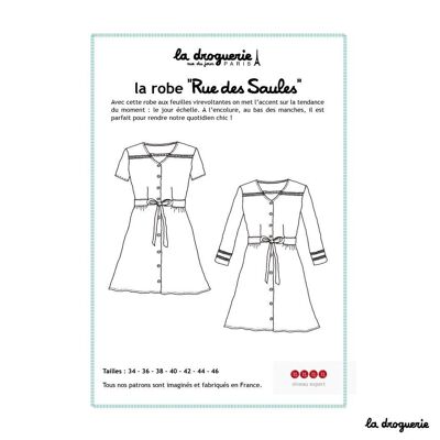 Patrón de costura para el vestido “Rue des Saules”