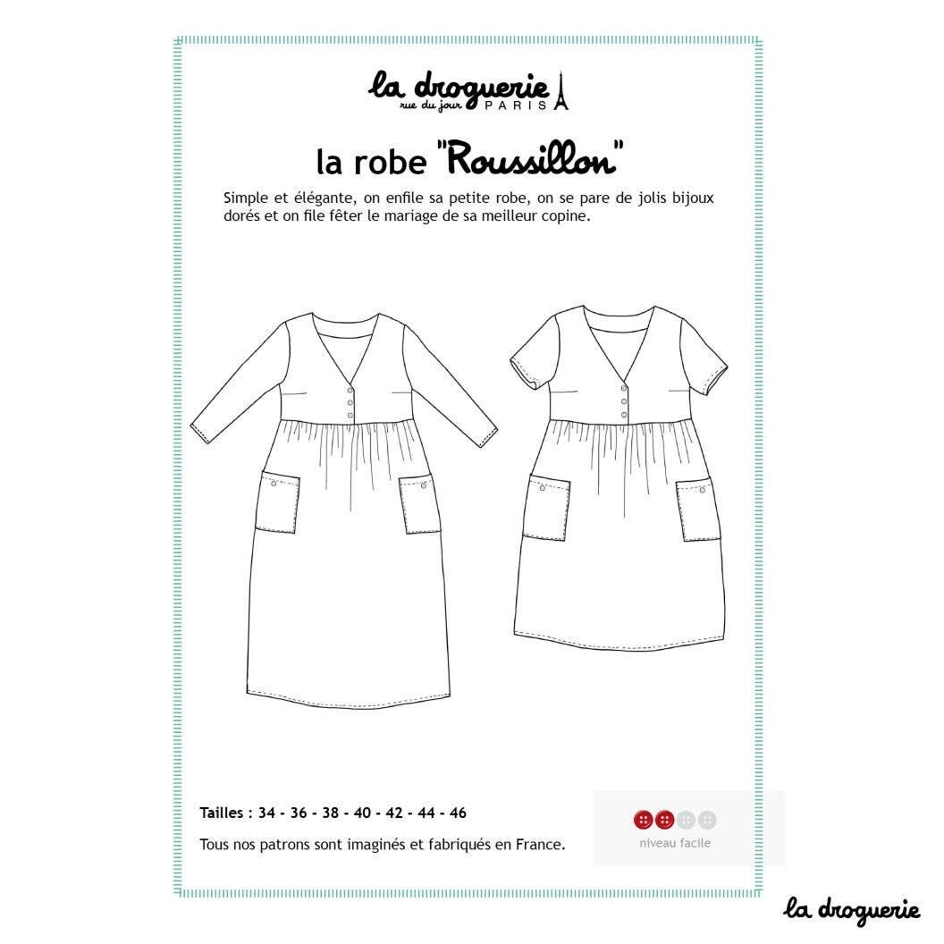 Cartamodello per l'abito “Rossiglione”.