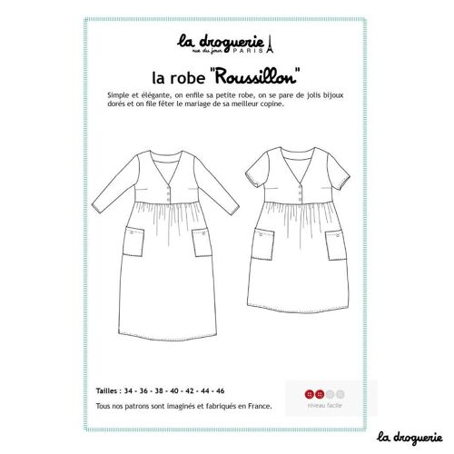 Patron couture de la robe "Roussillon"