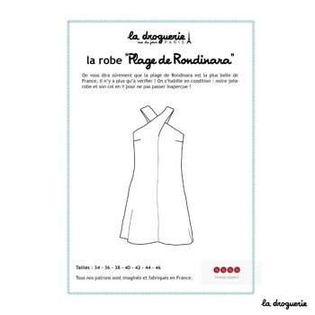 Patron couture de la robe "Plage de Rondinara" 1