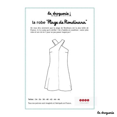 Patron couture de la robe "Plage de Rondinara"