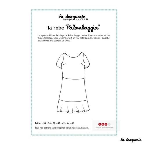Patron couture de la robe "Palombaggia"